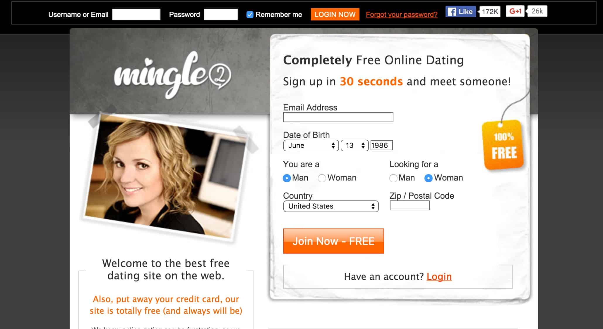 free online dating site mingle2